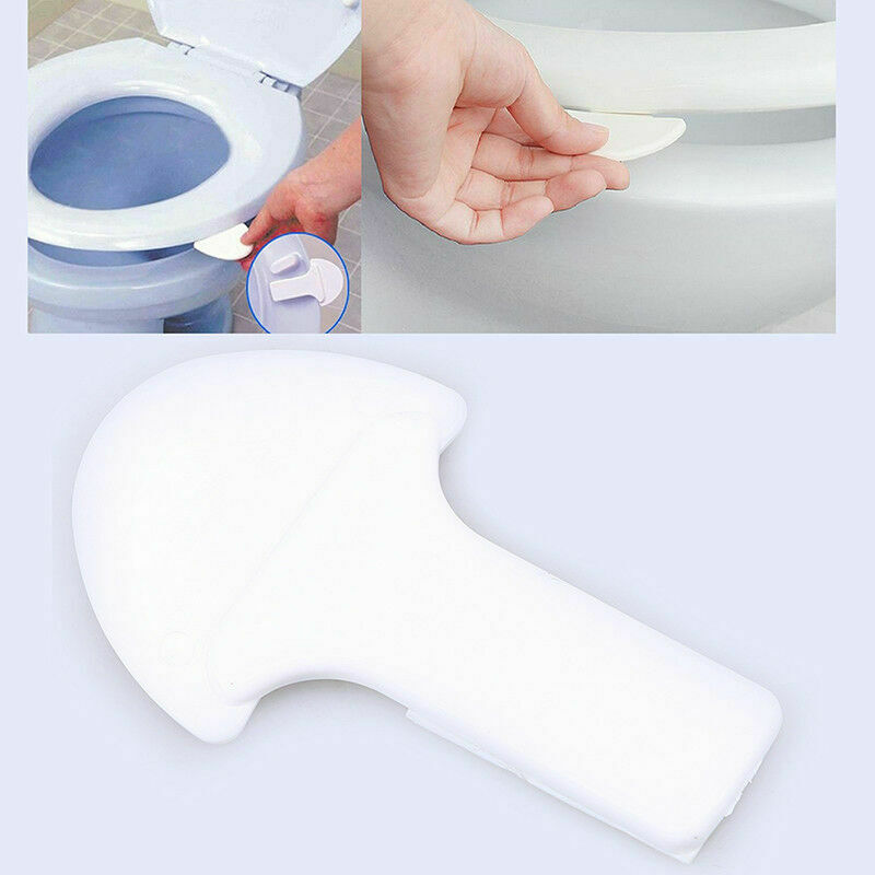 Bathroom Toilet Seat Cover LId Lifter Handle Clean Lifting Device Avoid Touching