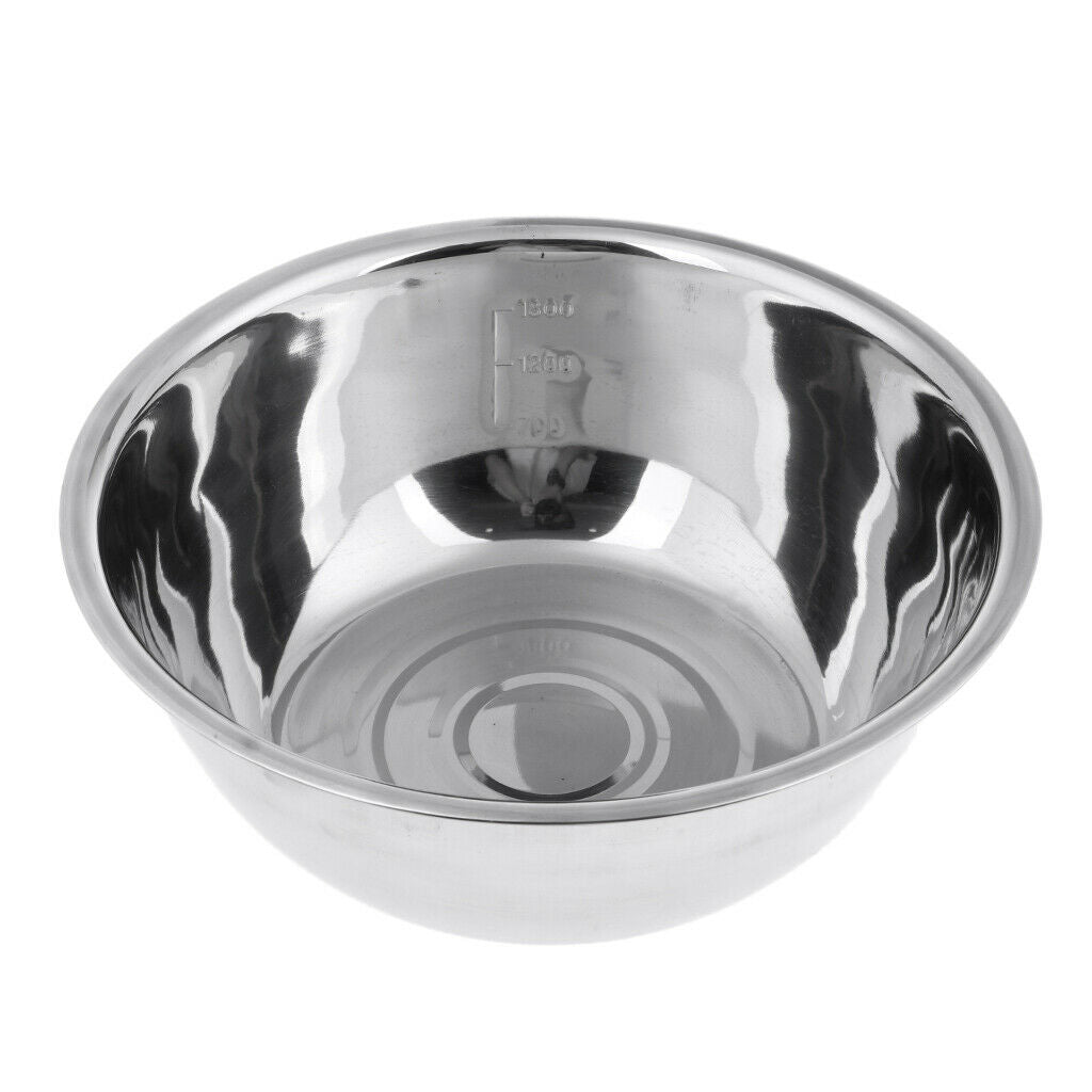 5 Pieces Camping Stainless Steel Mixing Bowl Outdoor Cookware Picnic Hiking