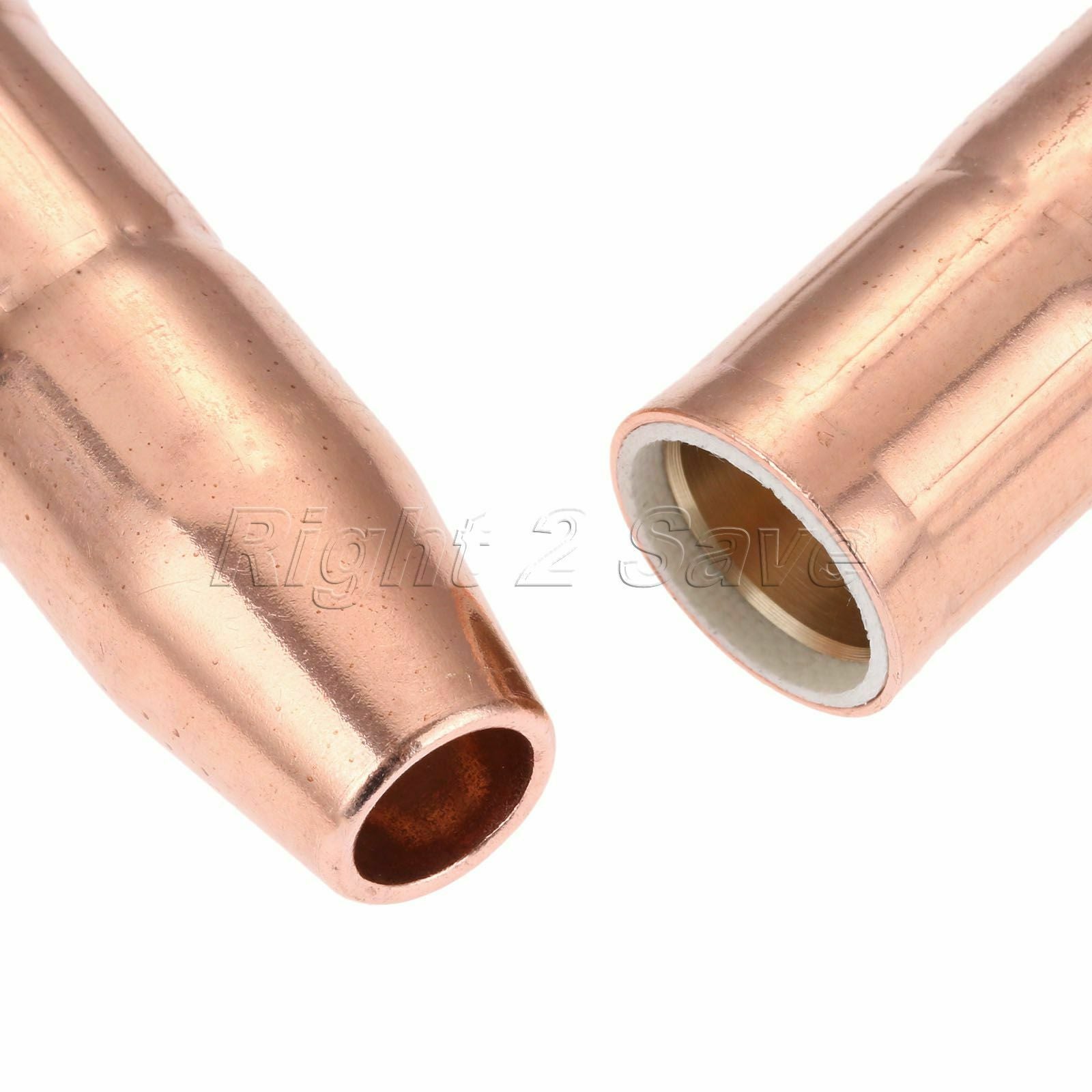 2Pcs MIG Welding Nozzles 169-724 1/2" Recessed Fit for Miller M25 M40 Hobart Gun