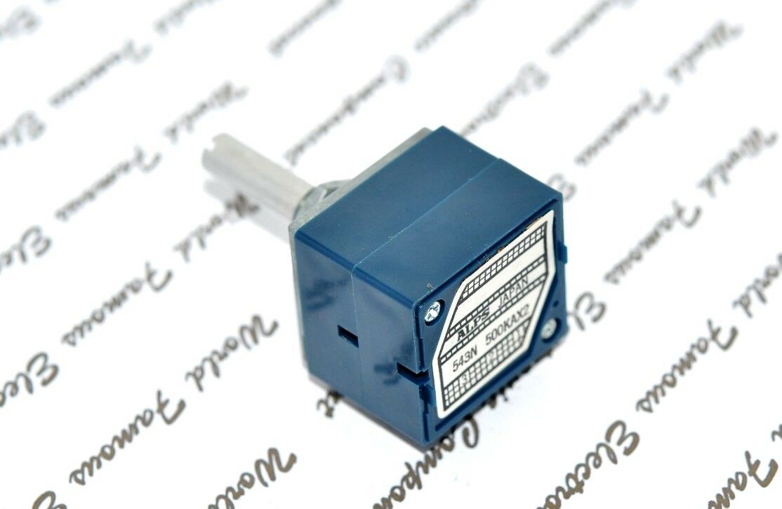 1pcs- ALPS RK27 500KA 500K Volume Dual Potentiometer Round - JAPAN RK27112A00A40