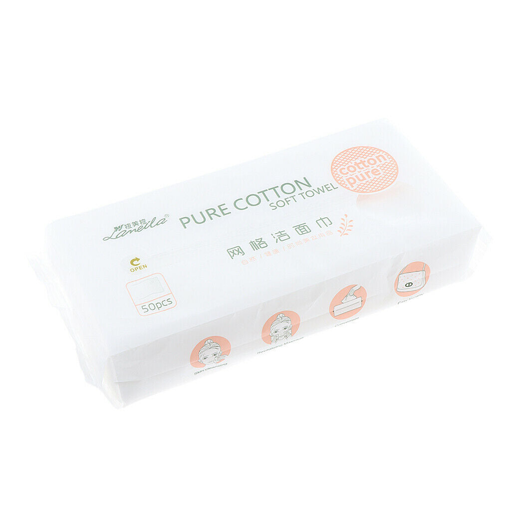 100 Pack Fabric Washcloth for All Skin Types Dry Wipes for Spa Salon Travel