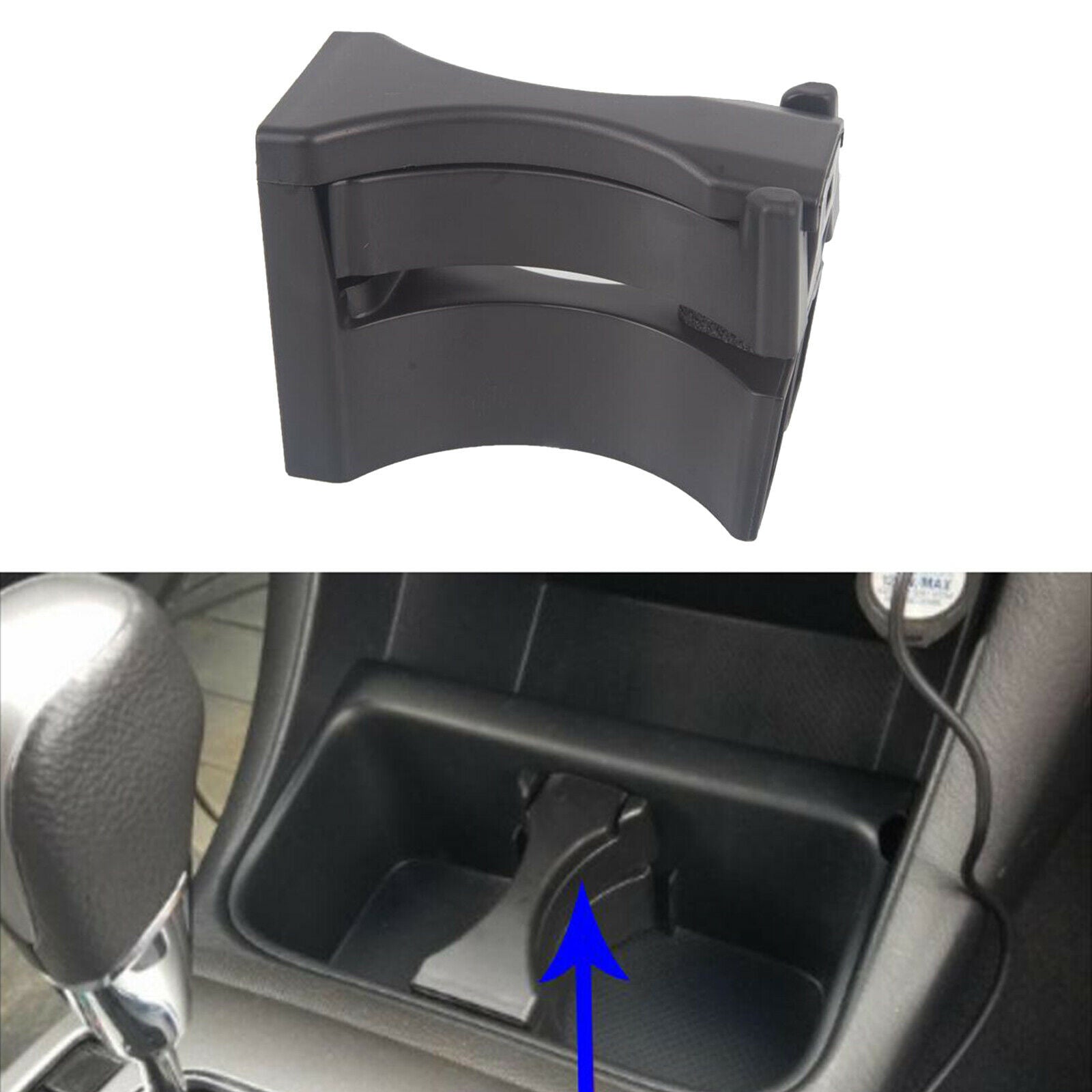 Cup Holder Insert Divider Separator for  Tacoma 2005-2010 Base 4 Cyl 2.7L, 6 Cyl
