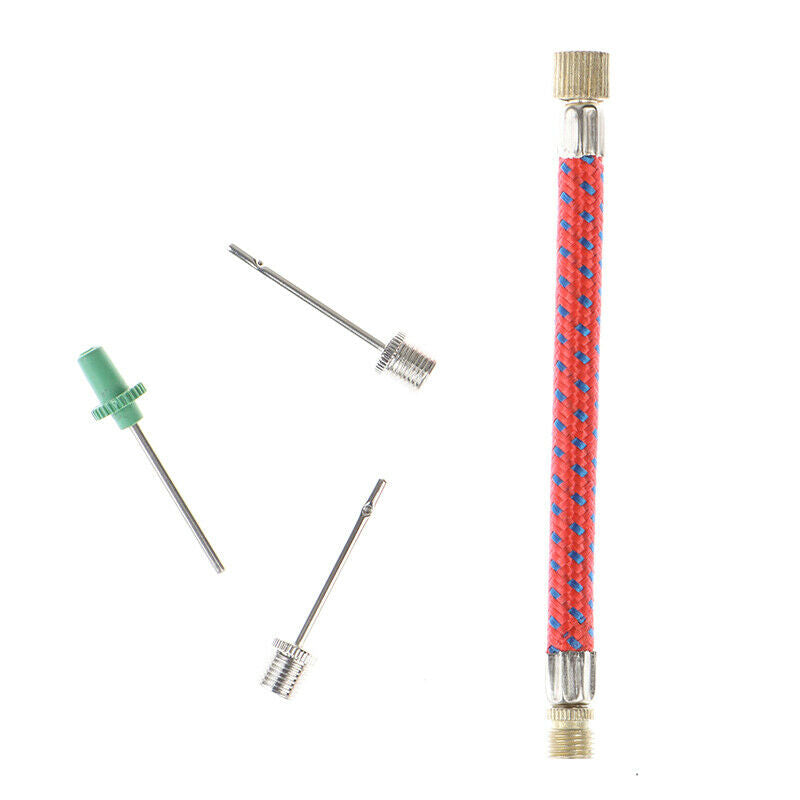 1Set Inflating Needle Kits Sports Ball Basketball Bike Tire Tube Air Pump.l8
