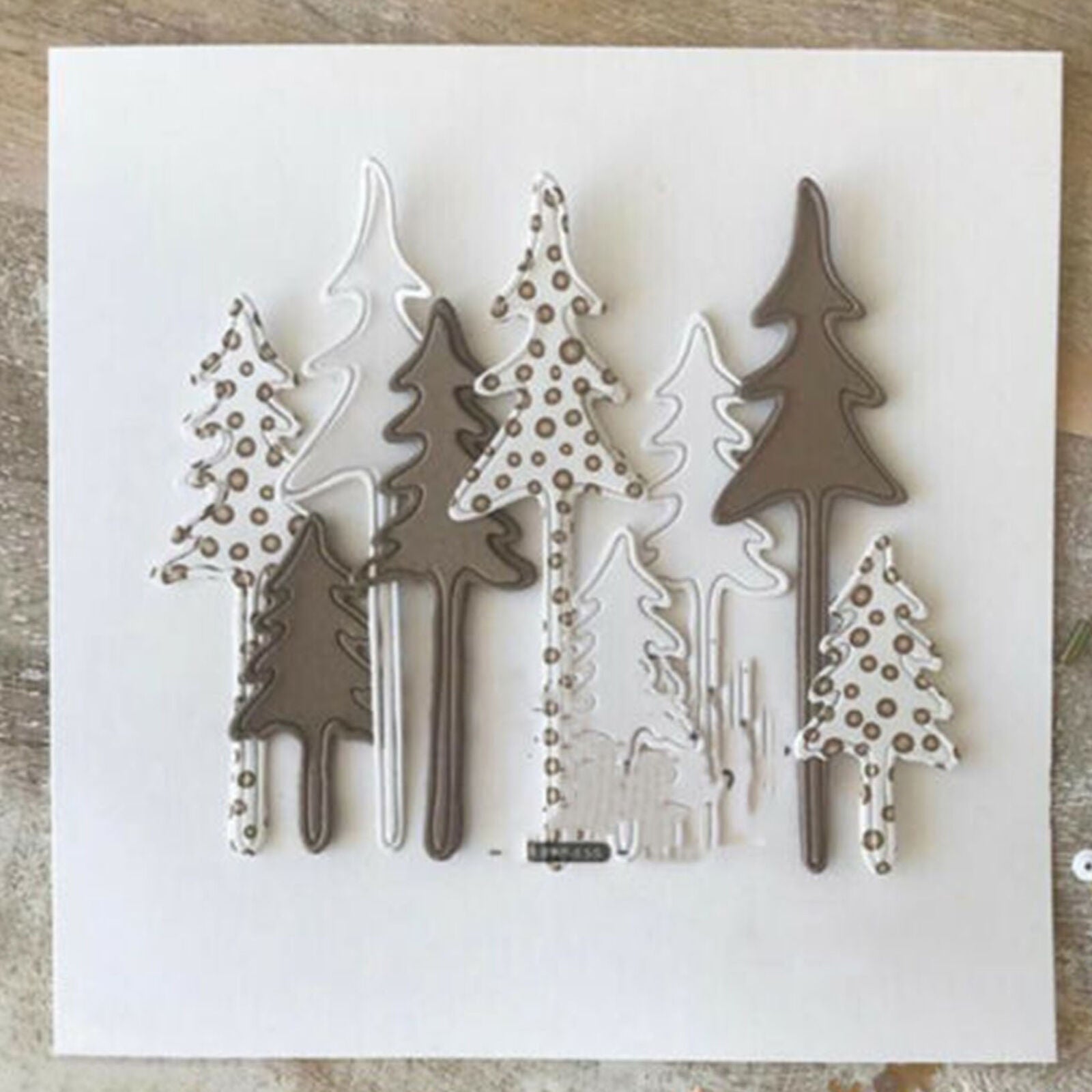 Christmas Tree Metal Cutting Die Stencil Scrapbooking Paper Card Embossing DIY