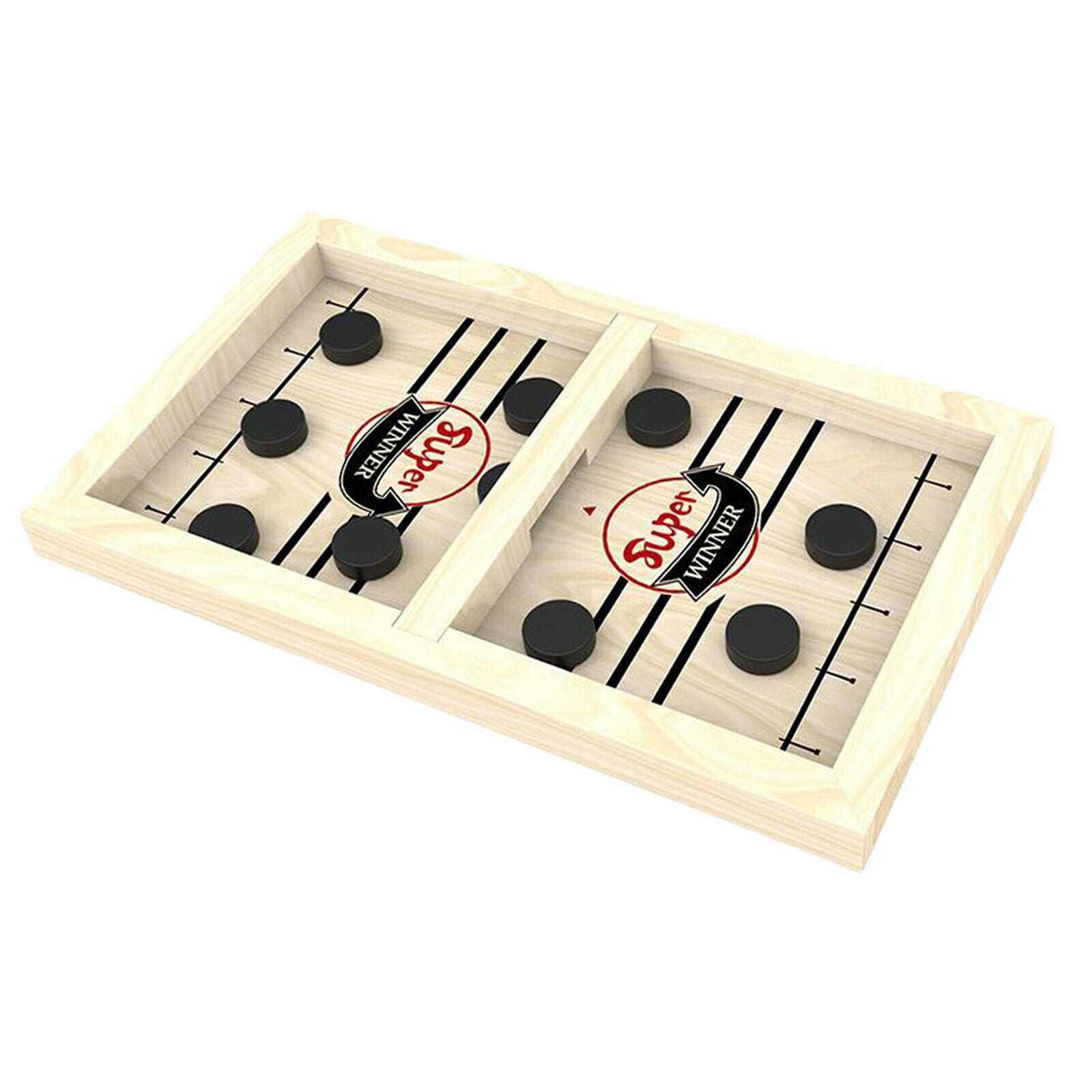 Wooden Foosball Ice Hockey Game Tabletop Battle Board Game Bounce Chess Toys for