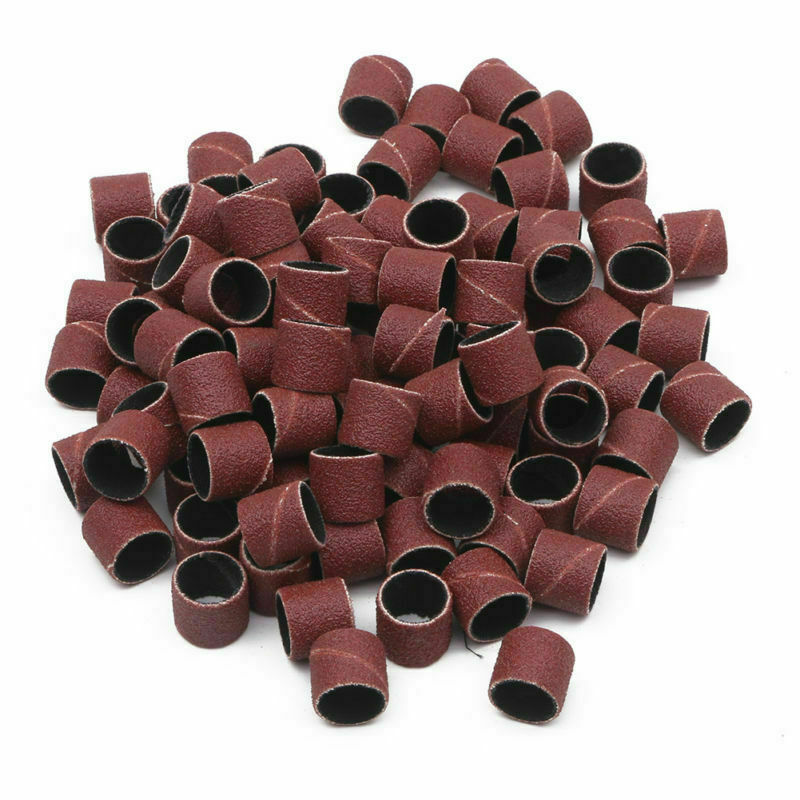 150pcs Nail Drill Sanding Bands Machine Replacement Bits File #80 120# 180#