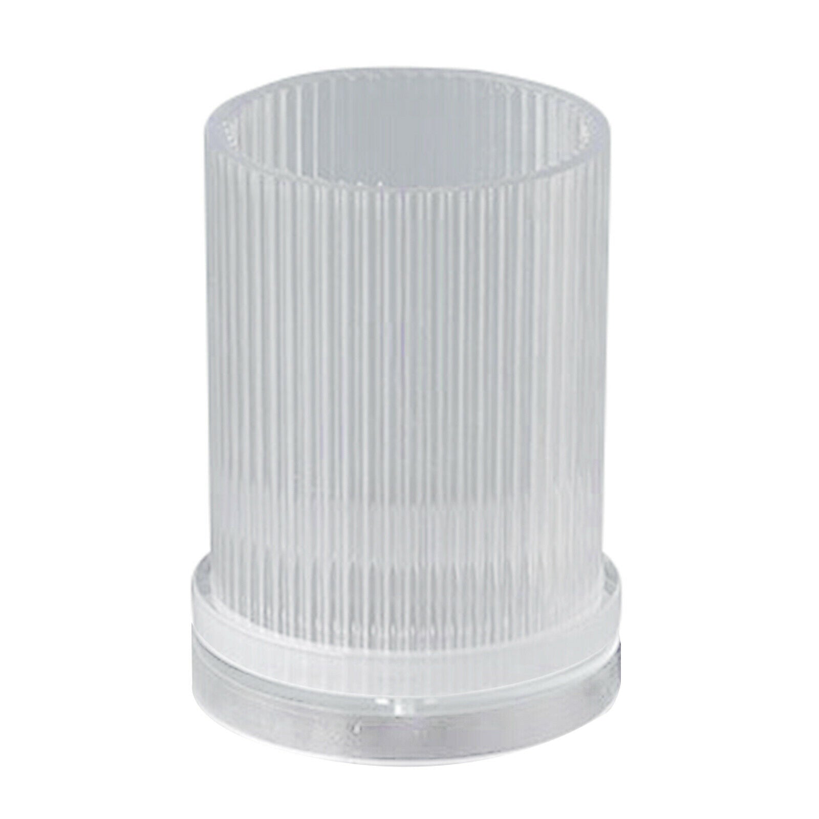 2x Clear Candle Molds Large Round Cylinder Rib Aroma Wax Candle Making DIY