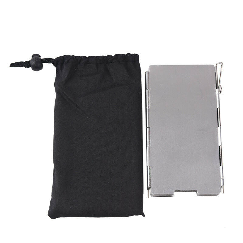 9 Plates Wind Deflectors Foldable Outdoor Camping Gas Stove Wind Shield Scre  NC