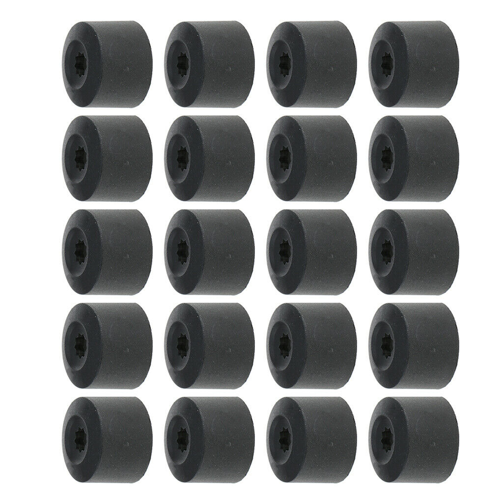 20 Pieces Wheel Lug Nut Bolt Cover Caps Set for VW Jetta Golf Passat Beetle
