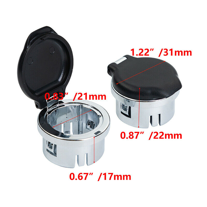 2pcs Dash Power Outlet Cover Accessories For Silverado Sierra Tahoe 2007-2013