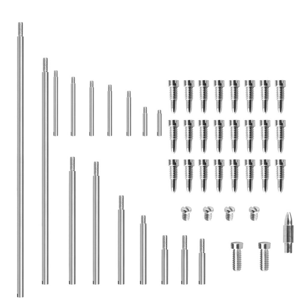 MagiDeal Metal Alto Sax Saxophone Repair Screw Parts Tapered Shafts Rods Kit