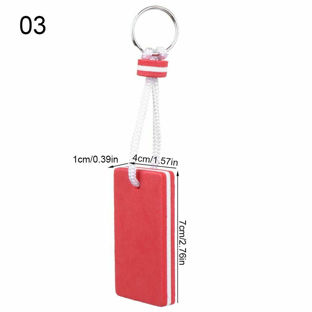 Water Floating Keychain Sailing Fishing Keyring Key Pendant Pool Parts