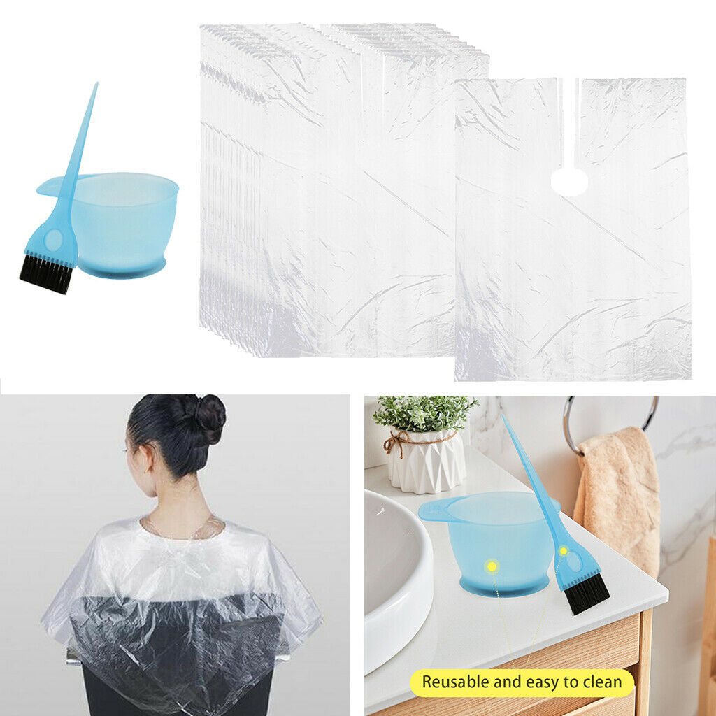 50x Hairdressing Capes Barber Salon Perm Hair Styling Dyeing Apron Bib