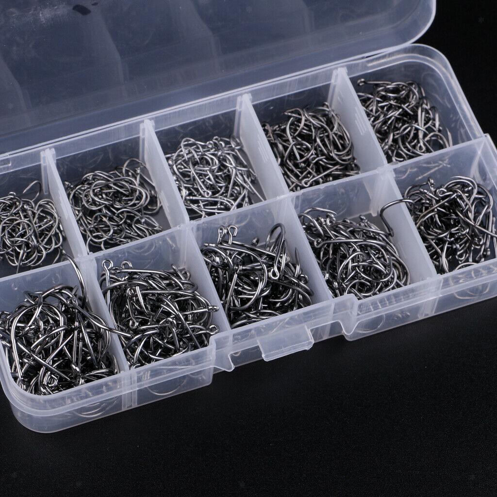 500pcs Hooks Steel Barbed Fishing Fly Fish Catcher Fish