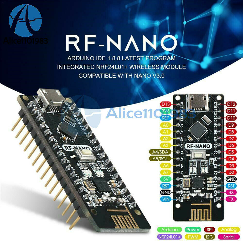 QFN32 NANO V3.0 NRF24L01+2.4G RF-Nano Integrated Board ATMEGA328P USB Interface