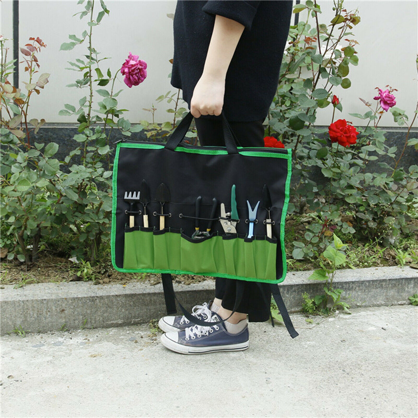 Garden Tool Oxford Cloth Bib Apron Outdoor Waterproof Picnic Gardening Barbecue