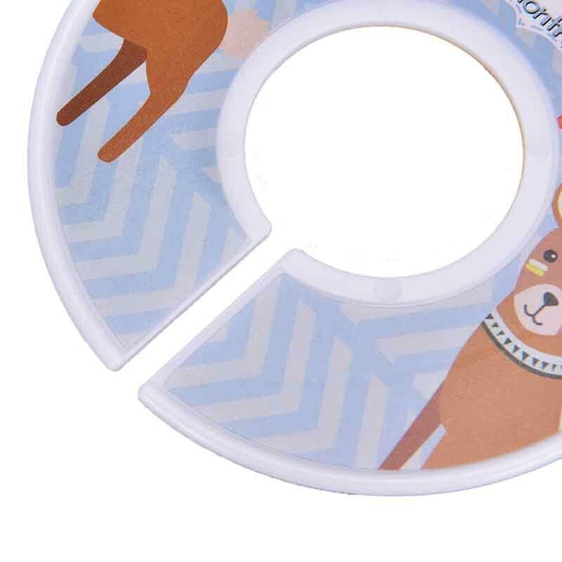 12pcs Clothes Size Dividers Round Plastic Clothing Hanger Circle Hangers Clos Rf