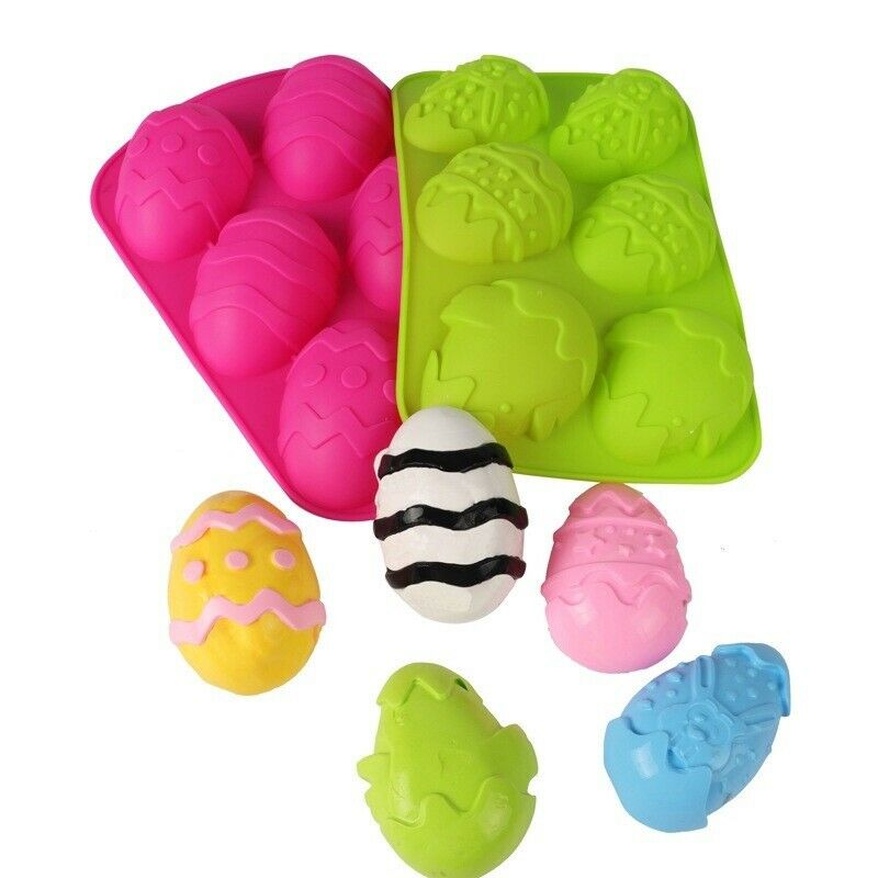 Silicone Egg Shape Cake Easter Dough Moulds Chocolate Ice Cube Tray Baking