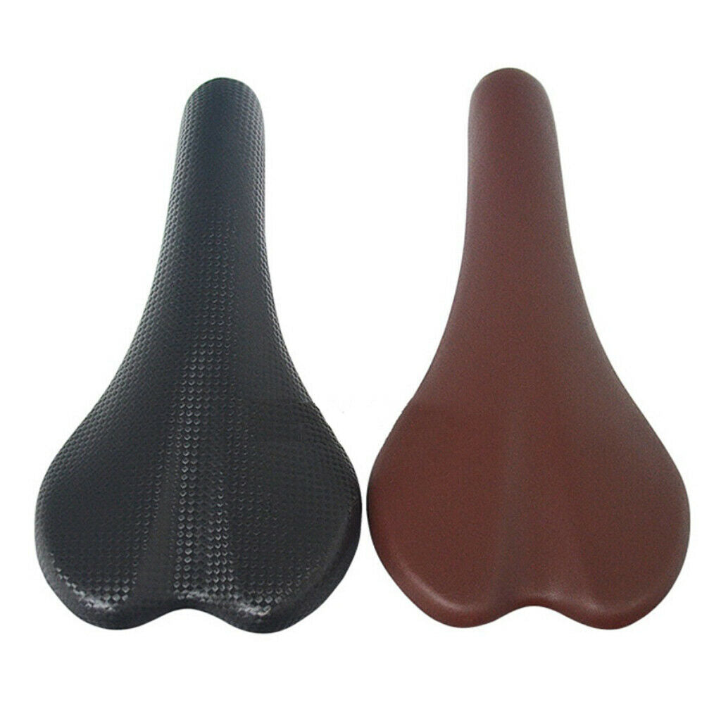 Retro Style  Bike PU Leather Saddle Shock-proof Comfort Seat - Brown,