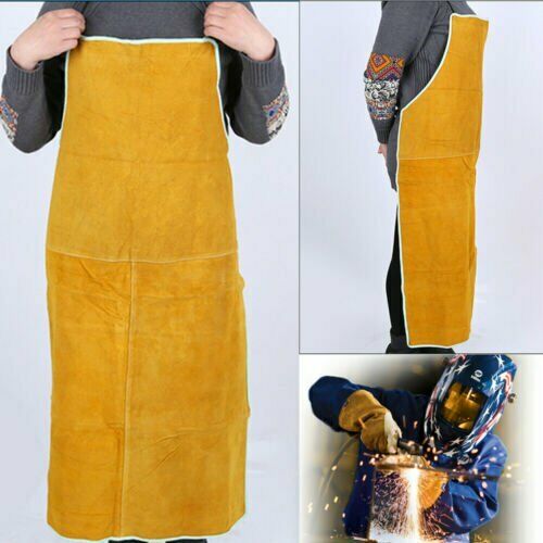 Cowhide Protective Apron Welder's Electric Welding Heat Insulation Protection