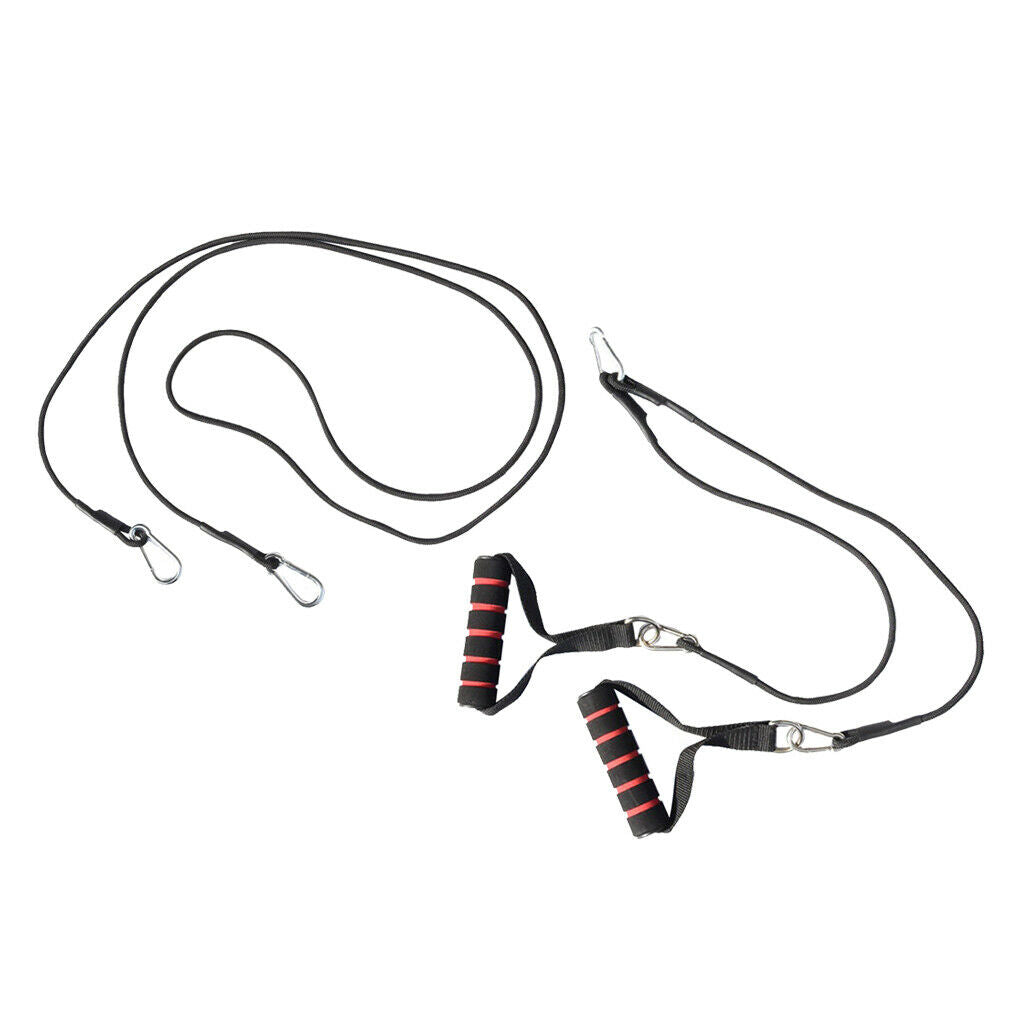 Pulley Cable Machine System Foam Handle Strap 330lbs Pull Up Down Rope Line
