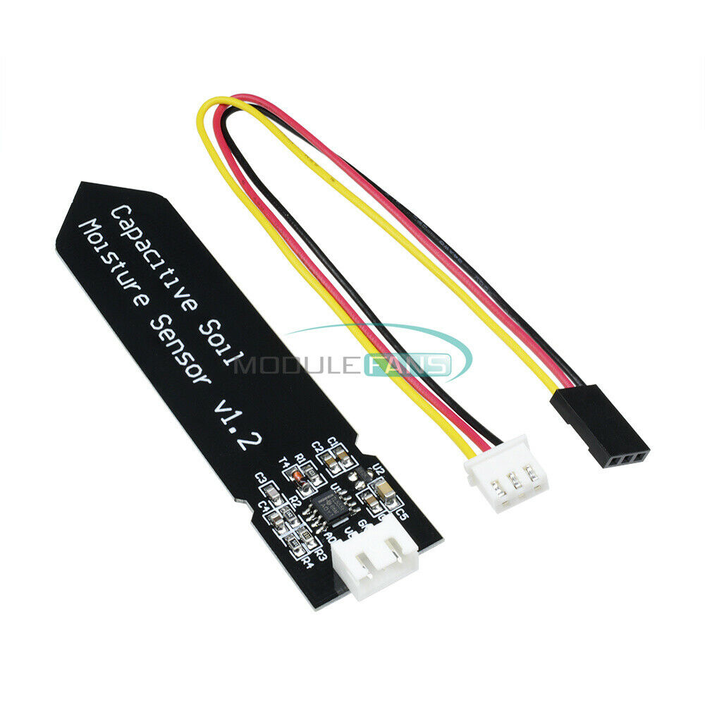 2PCS DC 3.3-5.5V Analog Capacitive Soil Moisture Sensor V1.2 Corrosion Resistant