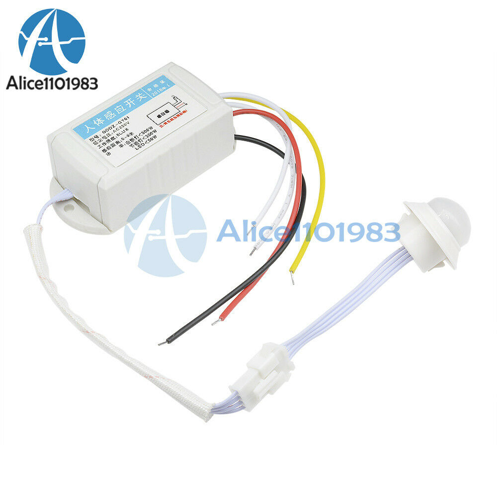 Hot 220V IR Infrared Body Motion Sensor Intelligent Lamp Motion Sensor Switch