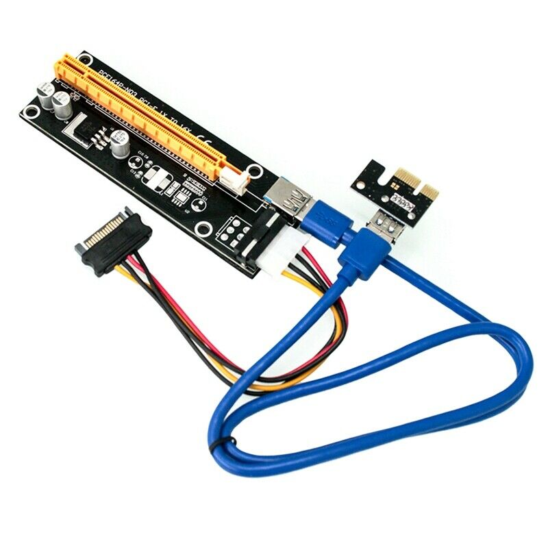 VER006 USB 3.0 Pci-E Riser Card PCI-E 1X to 16X 4Pin Image Extension Cable BS4B4