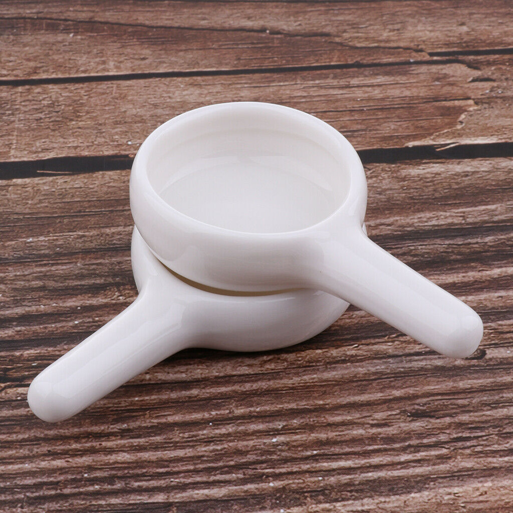 2 Pcs Ceramic Essential Oil Burner Fragrance Aroma Tea Light Candle Holder For