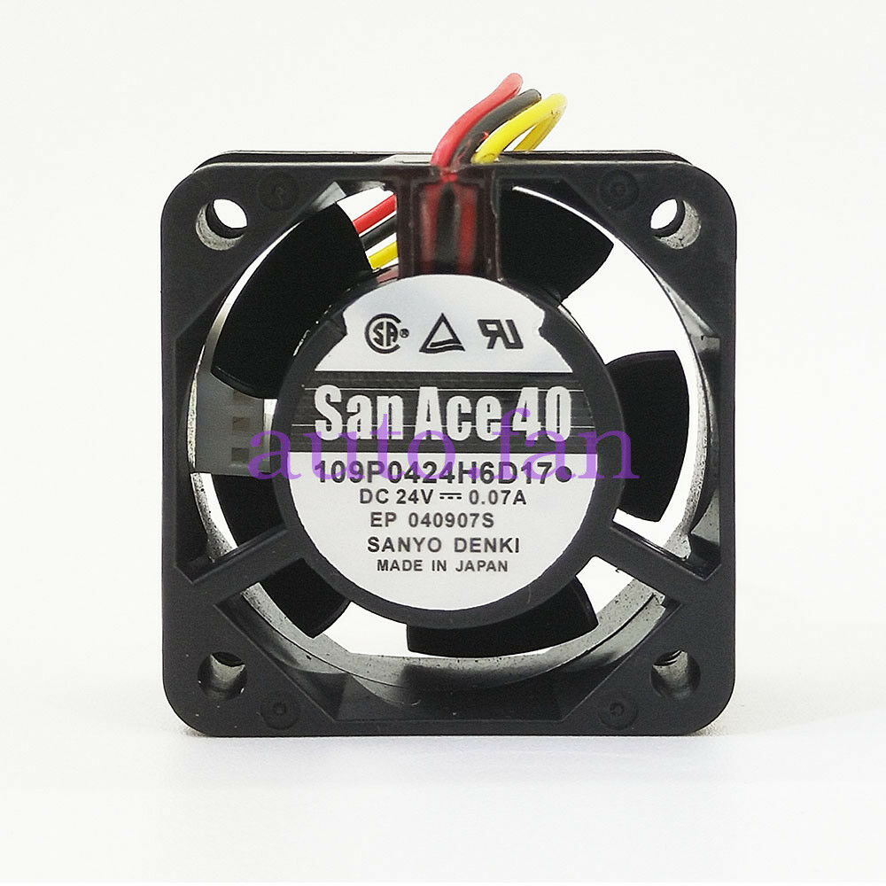 1Pcs For 109P0424H6D17 Sanyo Denki Fan DC24V 0.07A
