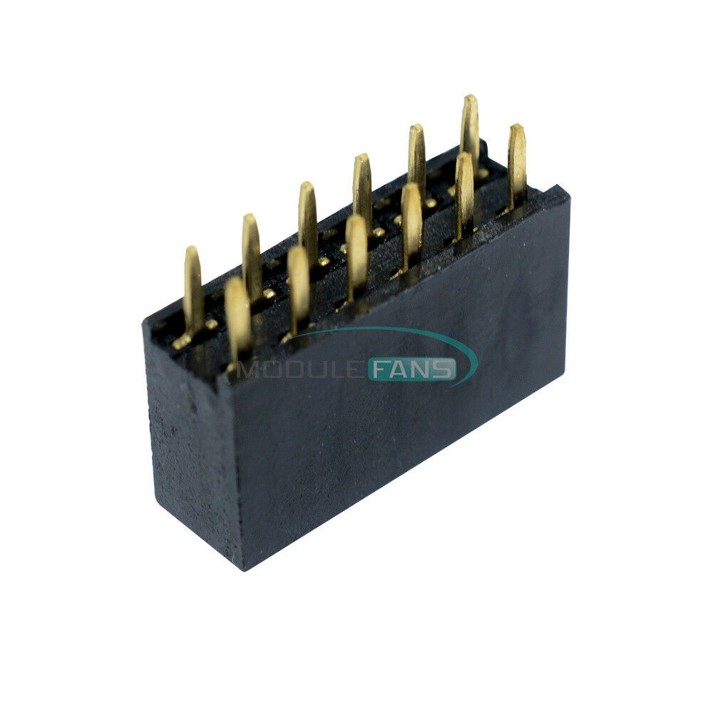 50PCS 12Pin 2.54mm Double Row Female Straight Header Pitch Socket Strip