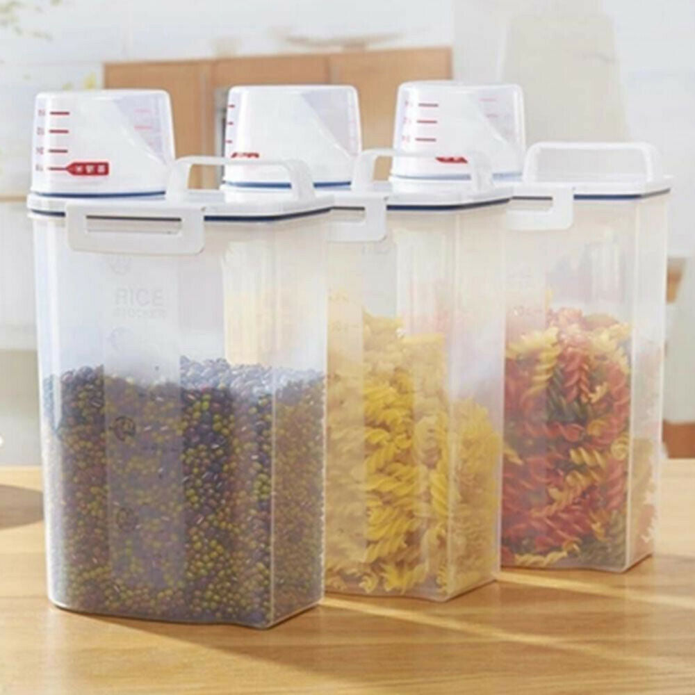 Portable Storage Box For Cereals and Oatmeal Storage Tank with Measuring Cup