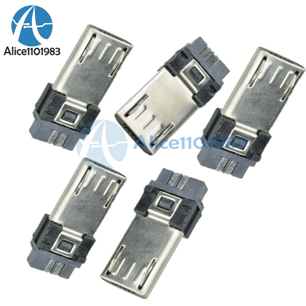 50PCS 5-pin Micro USB Type B male Connector Jacks Socket SMD Adapter Converter