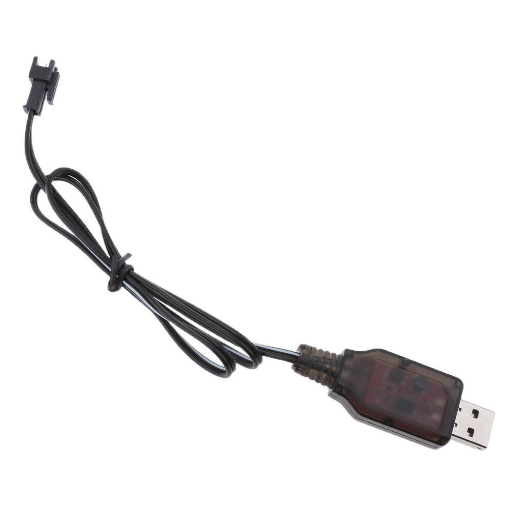 6V SM Plug USB Charger Cable Light For Ni-CD Ni-MH Rechargeable Battery