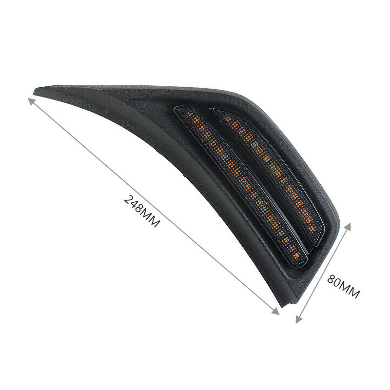 Car Front Leaf Side Wheel Eyebrow Turn Signal Light for Jeep Wrangler JL 2018-up
