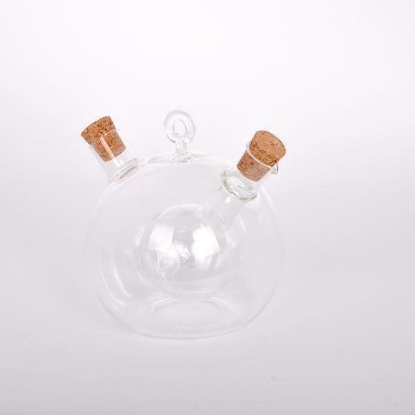 5x Glass Oil Vinegar Dispensing Bottle Jars Pot Kitchen Sauce Cruet 2 Outlets