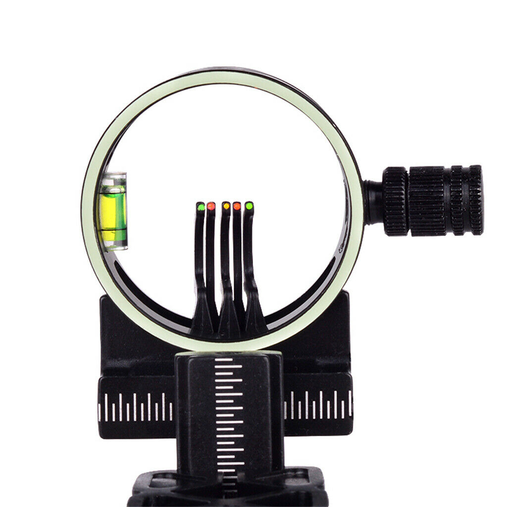 Deluxe Bow Sight 5 Pin Shooting Slider Archery Compound Bow Aim Accessories