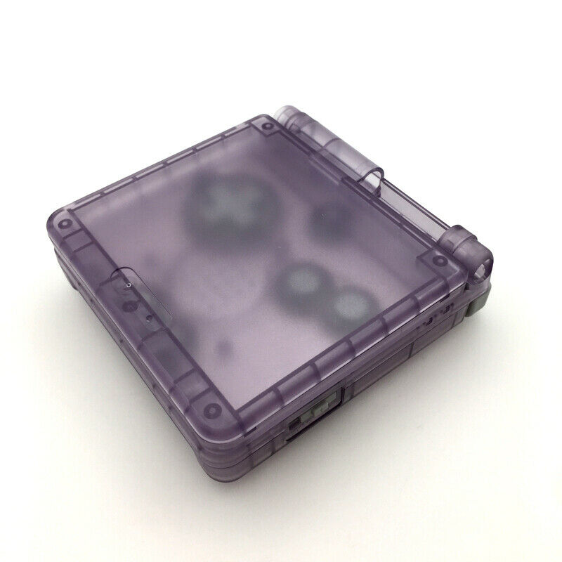 New Transparent Purple Housing Case Cover For Gameboy Advance SP GBA SP Shell