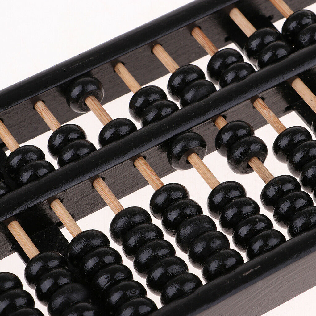 New School Office Calculation Japanese  Chinese Ancient Abacus Black