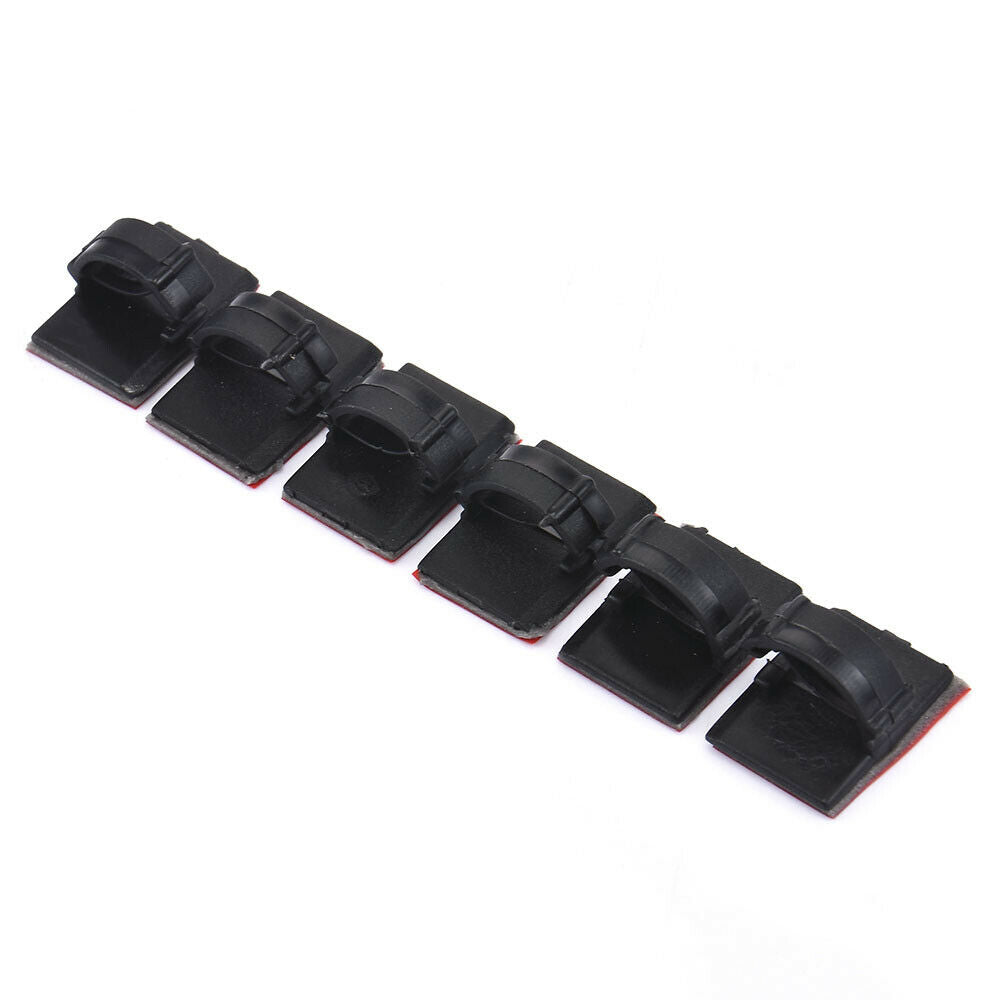 Self Adhesive Cable Tie Bases Mounts Clips Clamps Holders for Wire BAG OF 20