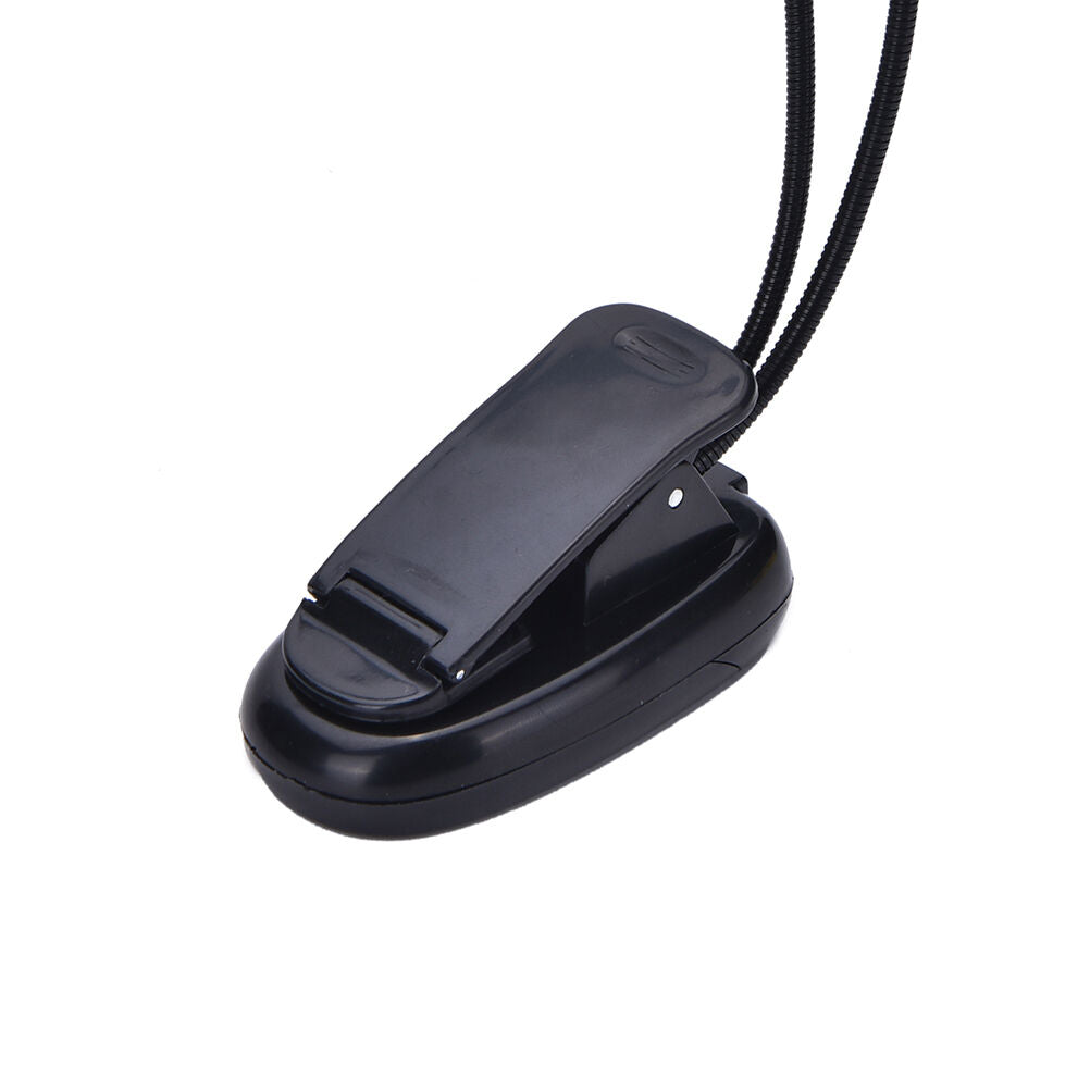 Flexible 4 LED Dual Arm Clip-on Reading Study Desk Laptop Light Table book LBDA