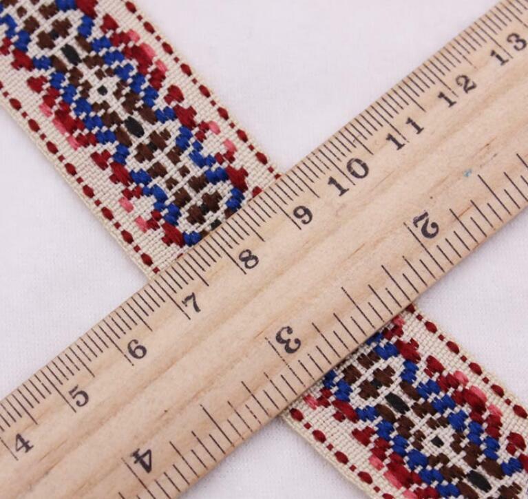 5 Yards National style Jacquard webbing Lace Trim Clothes Curtains Accessories