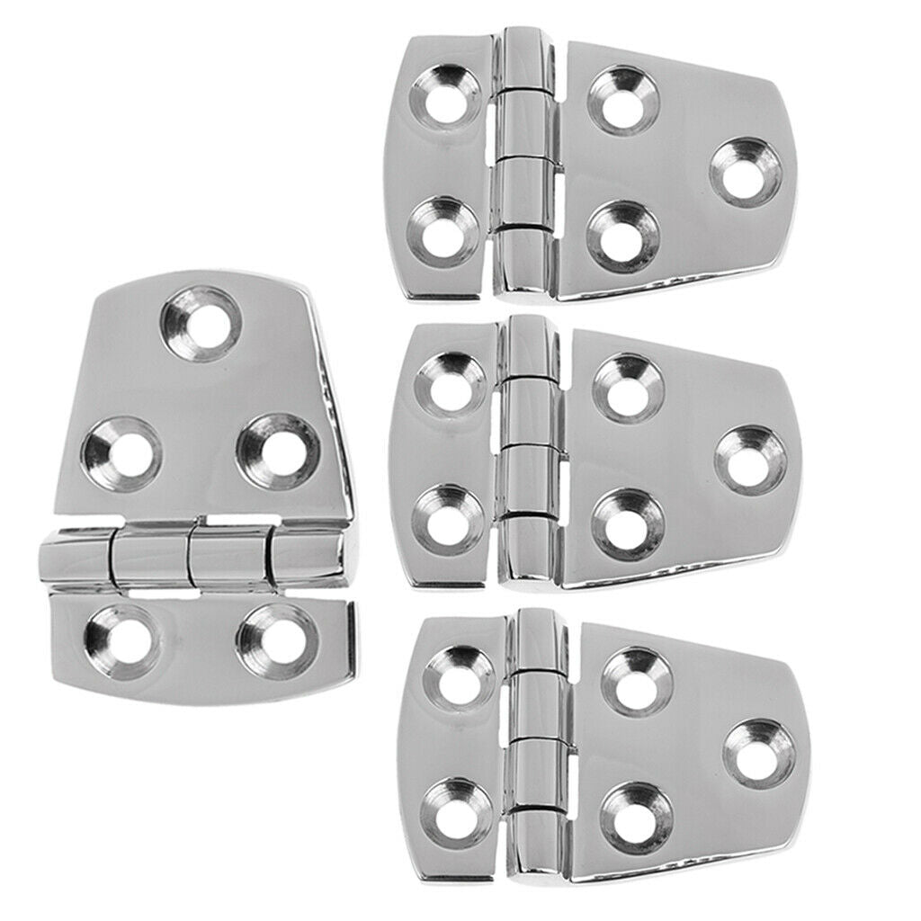 4pcs 316 Stainless Steel Marine Boat Cabin RV Door Window Hinge 57 x 38mm