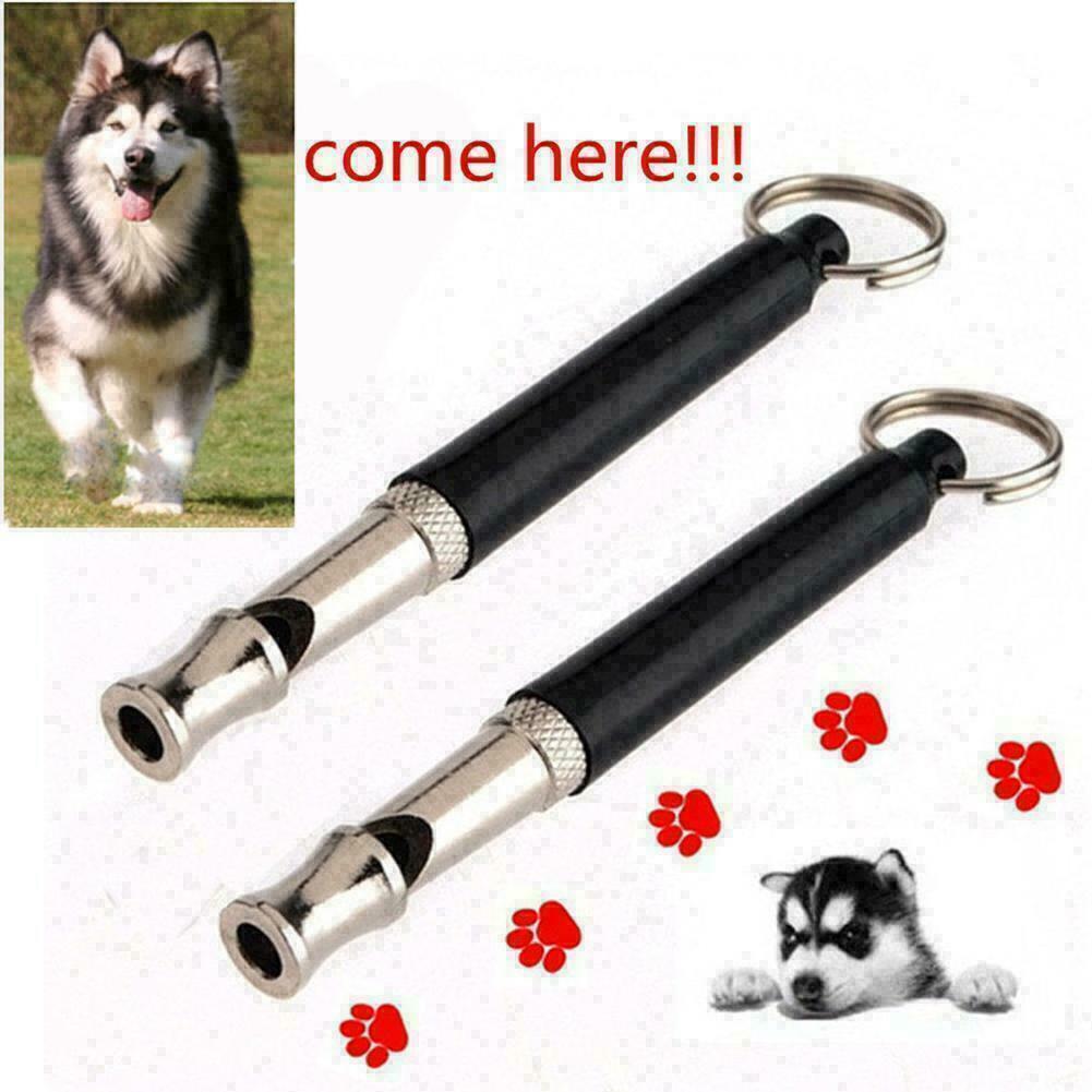 Dog Training Whistle Ultra Super Sonic Obedience Stop Barking Pets Sound Pitch