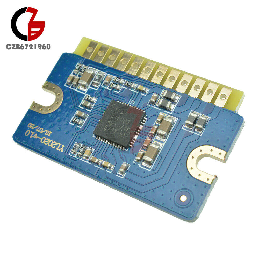 Mini 12V 24V 4A Stereo Audio Amplifier Board Dual Channel 20W+20W Class D Module