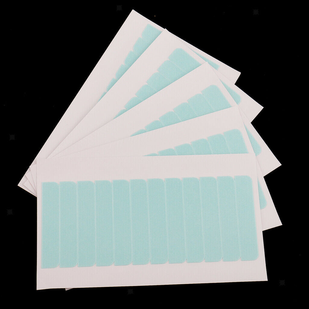 60x Dual Sides Adhesive Tape for Skin Weft Hair Extensions Wig Hairpiece