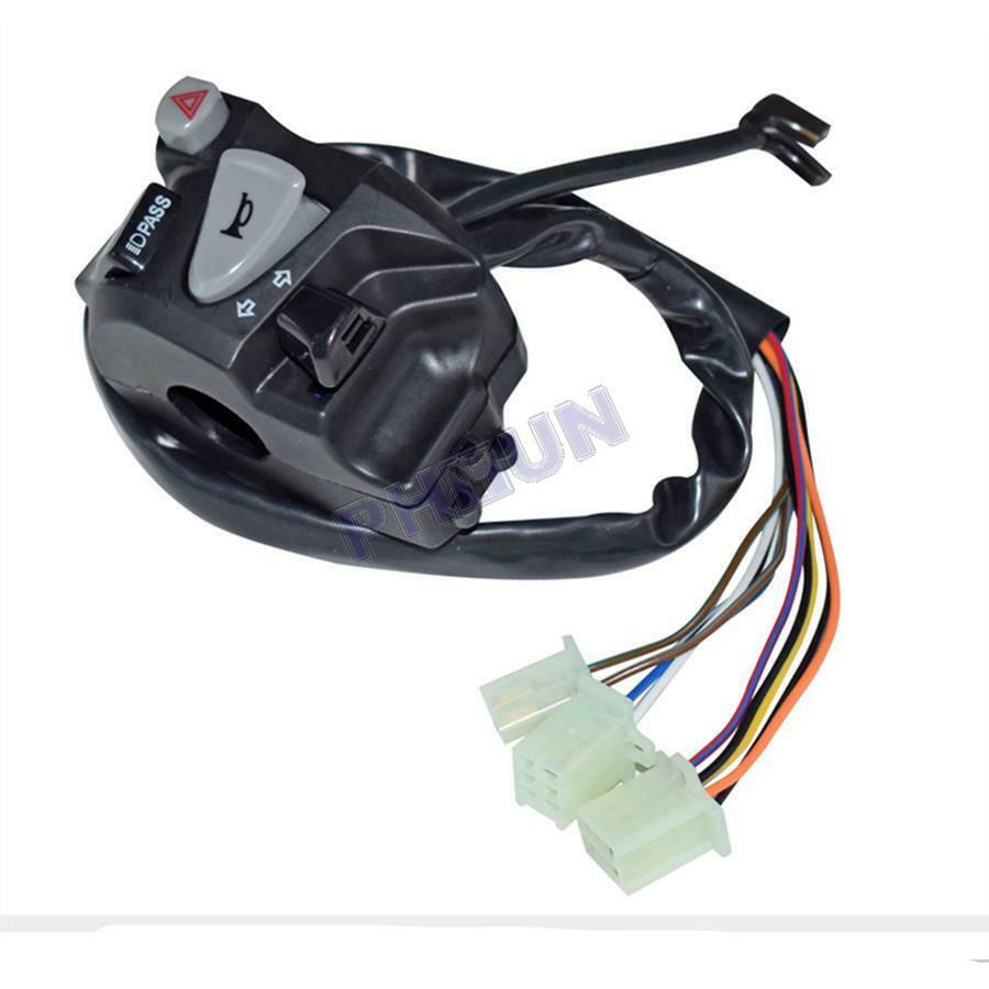 7/8" Motorcycle Handlebar Switch For Horn Turn Signal Low/High Beam Headlight ON