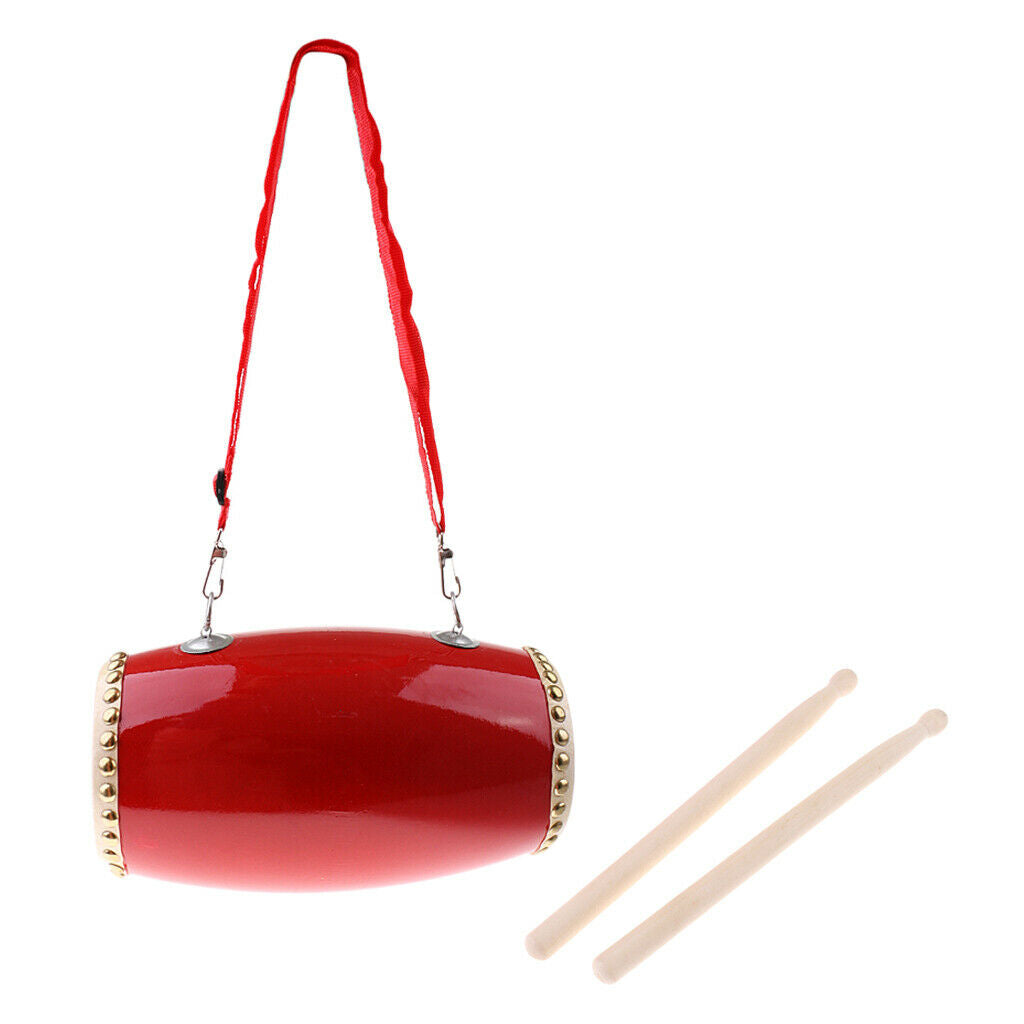 Chinese Folk Dance Size Portable Drums 12 X 27 Cm The