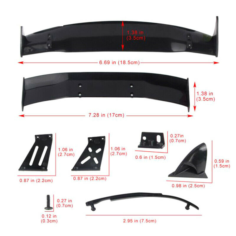 1/10 RC car Accessories Parts 1/10 RC Drift Car Wing Series Plastic Spoil.l8