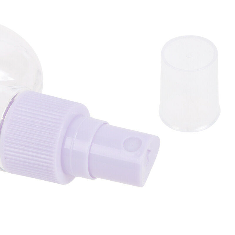 1Pcs 50ML Plastic Loving Heart Spray Bottle Carabiner Hook Bottle Travel Carr^DD